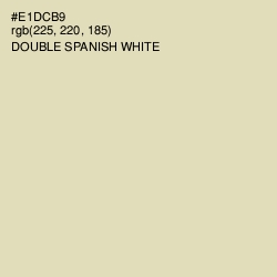 #E1DCB9 - Double Spanish White Color Image